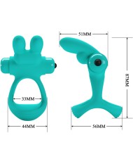 PRETTY LOVE - ANNEAU VIBRATEUR LAPIN VERT DANTE