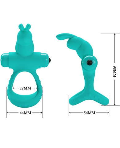 PRETTY LOVE - ANNEAU VIBRATEUR LAPIN VERT FIGGY