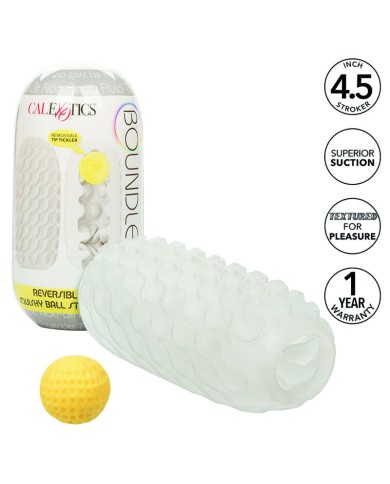 CALEXOTICS - BOUNDLESS SQUISHY RÉVERSIBLE BALL STROKE GRIS