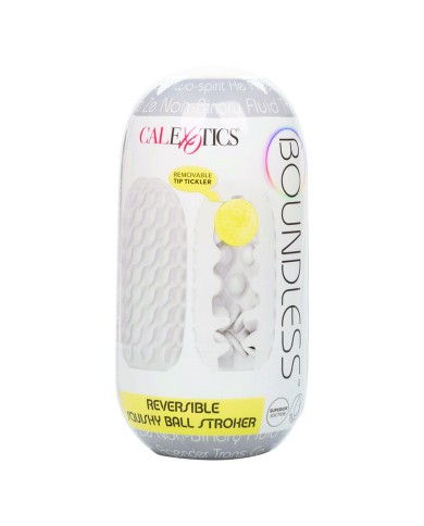 CALEXOTICS - BOUNDLESS SQUISHY RÉVERSIBLE BALL STROKE GRIS