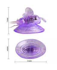 BAILE - PAPILLON VIBRANT DE STIMULATION CLITORIS LILAS BAILE - PAPILLON VIBRANT DE STIMULATION CLITORIS LILAS