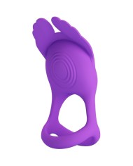 PRETTY LOVE - SILAS ANNEAU PÉNIS VIBRANT 7 VIBRATIONS SILICONE VIOLET