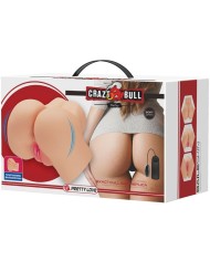 CRAZY BULL - VIBRATEUR VAGIN ET ANUS RÉALISTE HAILEY
