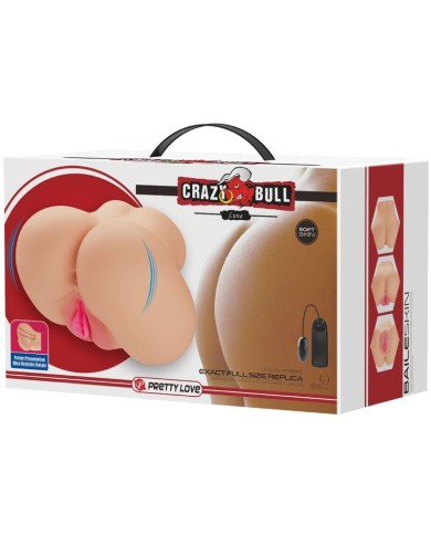 CRAZY BULL - VIBRATEUR VAGIN ET ANUS LUNA RÉALISTE