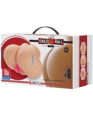 CRAZY BULL - VIBRATEUR VAGIN ET ANUS LUNA RÉALISTE