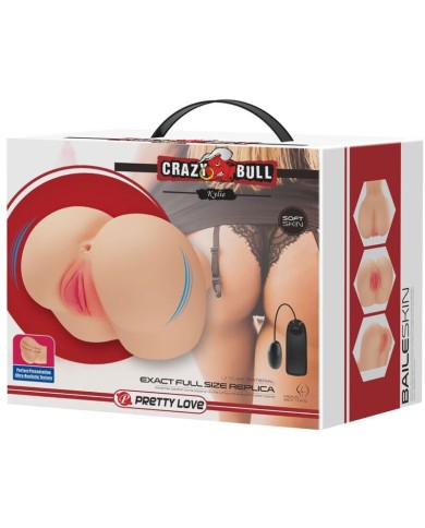 CRAZY BULL - VIBRATEUR RÉALISTE VAGIN ET ANUS KYLIE