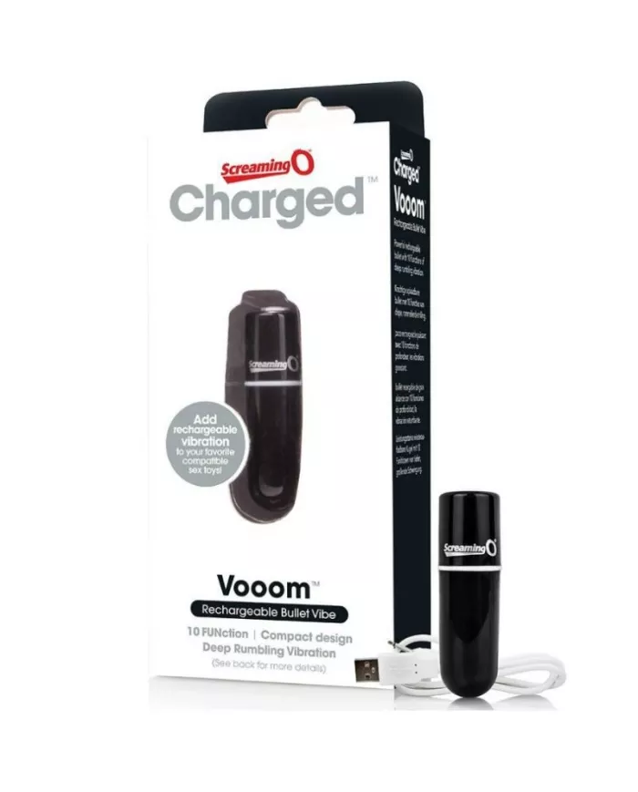 SCREAMING O - BALA VIBREURA RECHARGEABLE VOOOM NOIR SCREAMING O - BALA VIBREURA RECHARGEABLE VOOOM NOIR