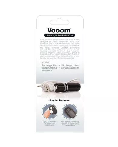 SCREAMING O - BALA VIBREURA RECHARGEABLE VOOOM NOIR