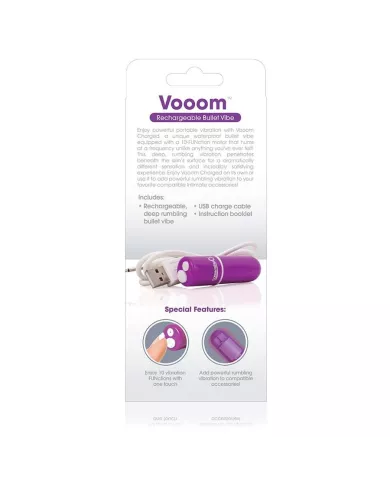 SCREAMING O - BALA VIBREURA RECHARGEABLE VOOOM VIOLET