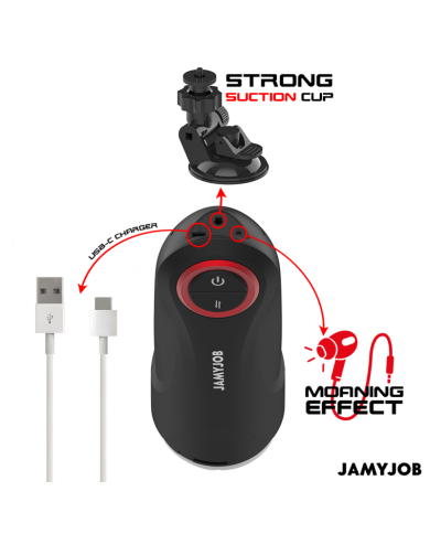 JAMYJOB - MASTURBATEUR VAGIN AUTOMATIQUE PAR GRAVITÉ 5 MODES D'ASPIRATION
