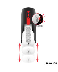 JAMYJOB - MASTURBATEUR VAGIN AUTOMATIQUE PHANTOM 5 MODES D'ASPIRATION ET DE POUSSE