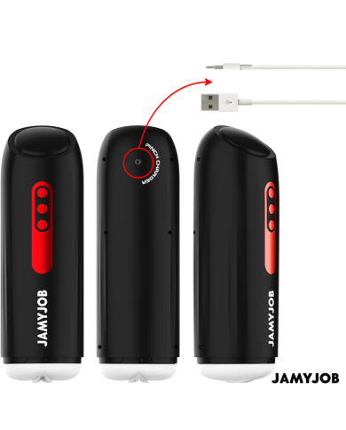JAMYJOB - MASTURBATEUR VAGIN AUTOMATIQUE PHANTOM 5 MODES D'ASPIRATION ET DE POUSSE