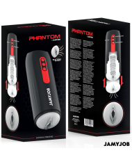 JAMYJOB - MASTURBATEUR VAGIN AUTOMATIQUE PHANTOM 5 MODES D'ASPIRATION ET DE POUSSE