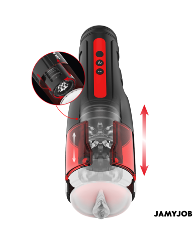 JAMYJOB - MASTURBATEUR VAGIN AUTOMATIQUE CYCLONE 10 MODES DE ROTATION ET DE POUSSÉE