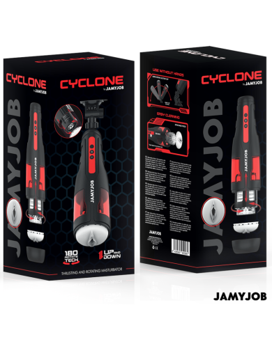 JAMYJOB - MASTURBATEUR VAGIN AUTOMATIQUE CYCLONE 10 MODES DE ROTATION ET DE POUSSÉE