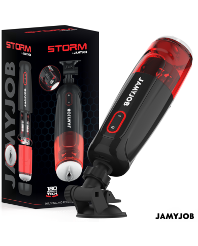 JAMYJOB - MASTURBATEUR VAGIN AUTOMATIQUE STORM 10 MODES DE ROTATION ET DE POUSSÉE