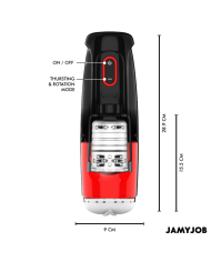 JAMYJOB - MASTURBATEUR VAGIN AUTOMATIQUE STORM 10 MODES DE ROTATION ET DE POUSSÉE