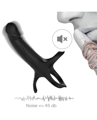ARMONY - GODE AVEC ANNEAU ET VIBRATEUR NOIR