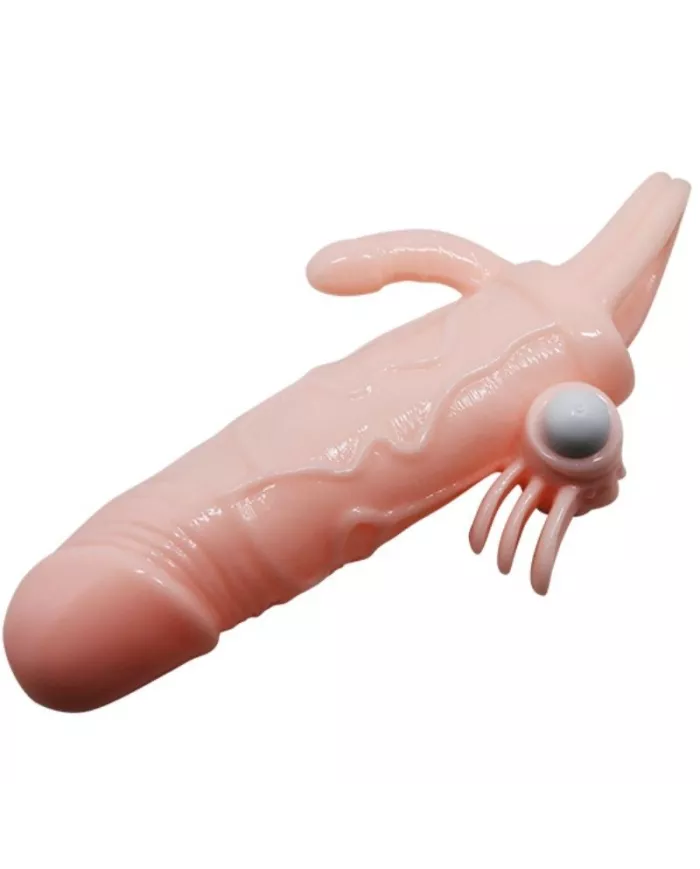 BAILE - COUVRE-PÉNIS BRAVE MAN AVEC CHAIR DE STIMULATION CLIT ET ANAL 16.5 CM BAILE - COUVRE-PÉNIS BRAVE MAN AVEC CHAIR DE STIMULATION CLIT ET ANAL 16.5 CM