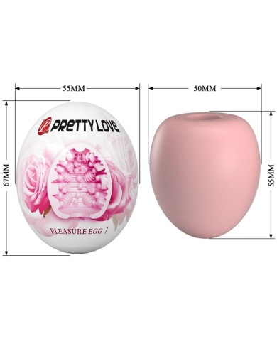 PRETTY LOVE - MASTURBATEUR POUR HOMME OEUF ROSE