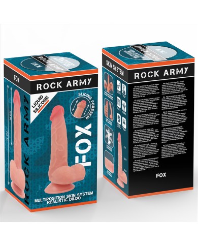 ROCKARMY - RENARD EN SILICONE LIQUIDE 19 CM -O- 3,2 CM