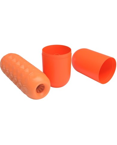 PRETTY LOVE - MASTURBATEUR POUR HOMME À DEUX BOULES ORANGE