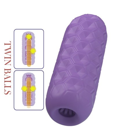 PRETTY LOVE - MASTURBATEUR POUR HOMME À DEUX BOULES VIOLET
