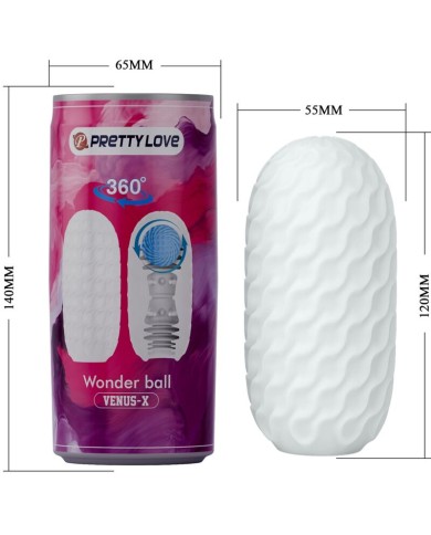PRETTY LOVE - MASTURBATEUR HOMME VENUS X MODÈLE 3 BLANC