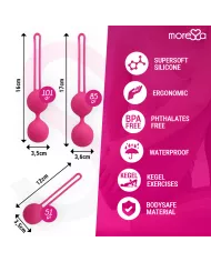 MORESSA - OSIAN SET PREMIUM SILICONE ROSE (Osian One - 51 g | Osian Two - 101 g | Osian Three 85 g)