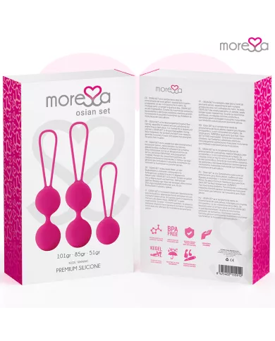 MORESSA - OSIAN SET PREMIUM SILICONE ROSE (Osian One - 51 g | Osian Two - 101 g | Osian Three 85 g)