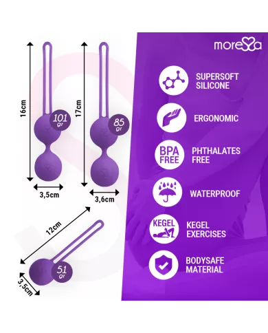 MORESSA - OSIAN SET PREMIUM SILICONE LILAS