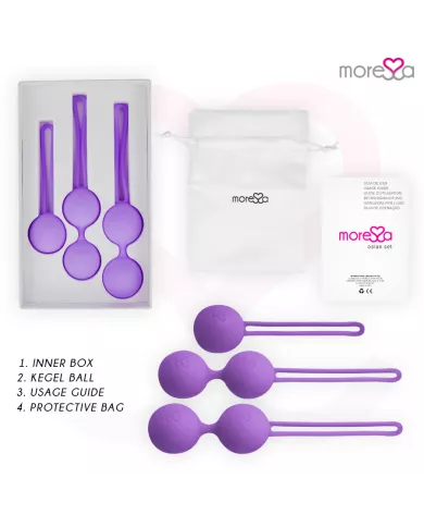 MORESSA - OSIAN SET PREMIUM SILICONE LILAS