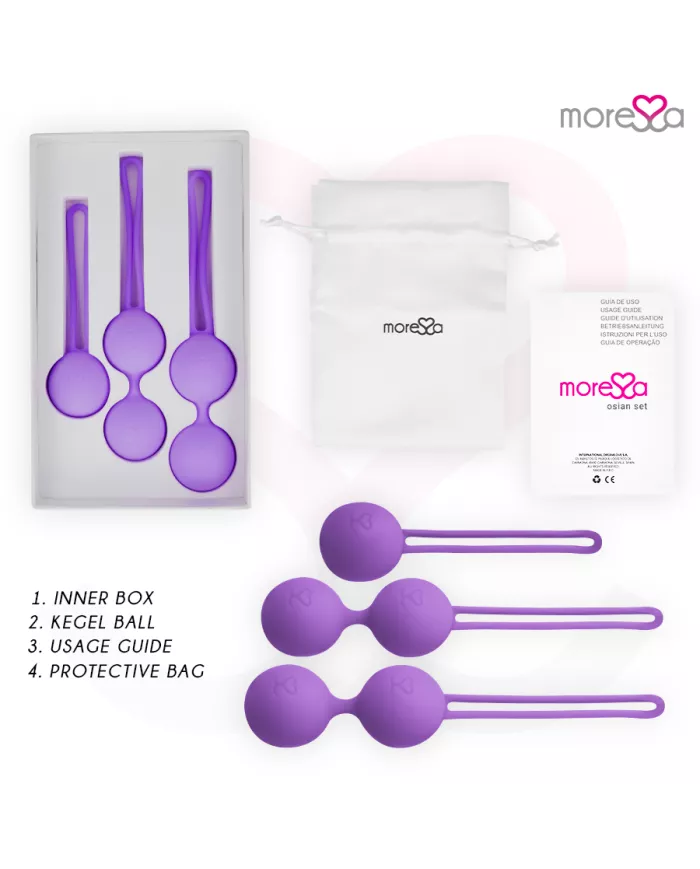MORESSA - OSIAN SET PREMIUM SILICONE LILAS