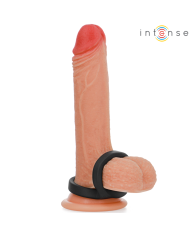 INTENSE - BOBBY DOUBLE ANNEAU PÉNIS EN SILICONE NOIR
