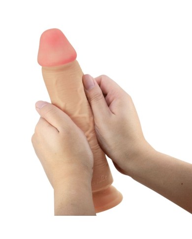 PRETTY LOVE - SÉRIE SLIDING SKIN GODE RÉALISTE AVEC VENTOUSE SLIDING SKIN FLESH 23,4 CM