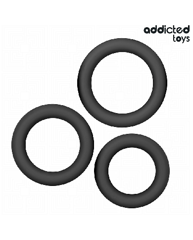ADDICTED TOYS - LOT DE ANNEAUX EN SILICONE MODÈLE 1