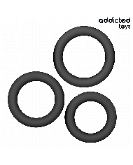 ADDICTED TOYS - LOT DE ANNEAUX EN SILICONE MODÈLE 1