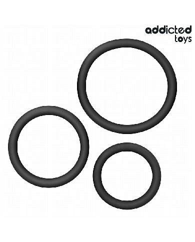 ADDICTED TOYS - LOT DE ANNEAUX EN SILICONE MODÈLE 2