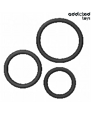 ADDICTED TOYS - LOT DE ANNEAUX EN SILICONE MODÈLE 2