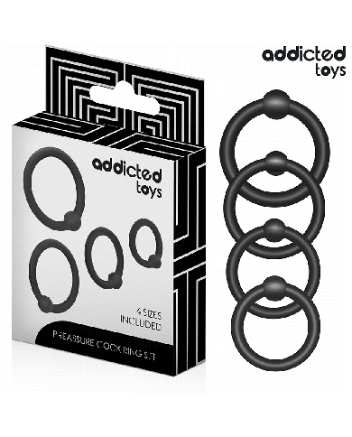 ADDICTED TOYS - LOT D'ANNEAUX EN SILICONE À PRESSION