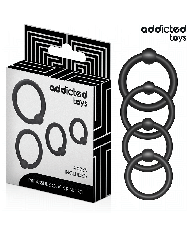 ADDICTED TOYS - LOT D'ANNEAUX EN SILICONE À PRESSION