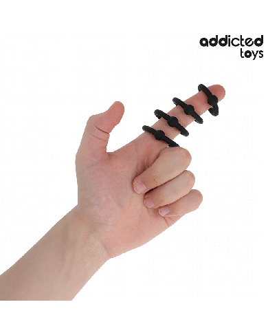 ADDICTED TOYS - LOT D'ANNEAUX EN SILICONE À PRESSION