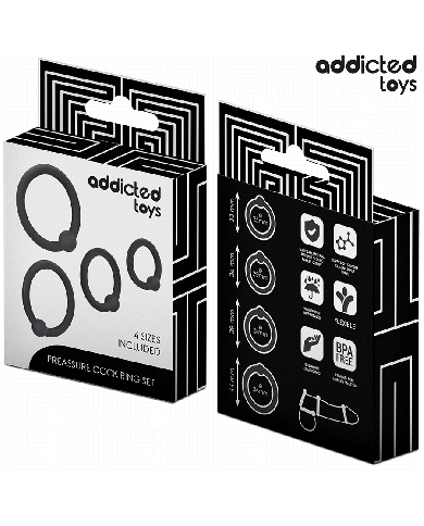 ADDICTED TOYS - LOT D'ANNEAUX EN SILICONE À PRESSION