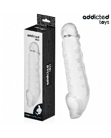 ADDICTED TOYS - EXTENSION DE PÉNIS TRANSPARENTE TAILLE S 23 CM