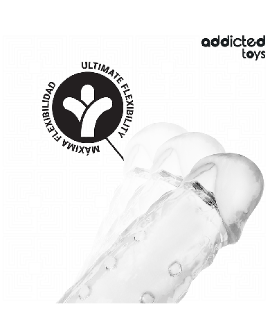 ADDICTED TOYS - EXTENSION DE PÉNIS TRANSPARENTE TAILLE S 23 CM