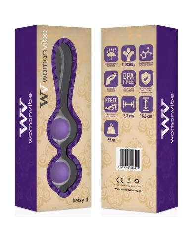 WOMANVIBE - BALLES EN SILICONE VIBE KEISY II