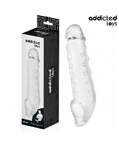 ADDICTED TOYS - GAINE PÉNIS TRANSPARENTE TAILLE M 27 CM