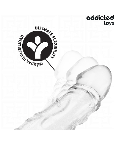 ADDICTED TOYS - EXTENSION DE PÉNIS TRANSPARENTE 27 CM