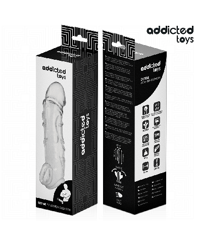 ADDICTED TOYS - EXTENSION DE PÉNIS TRANSPARENTE 27 CM