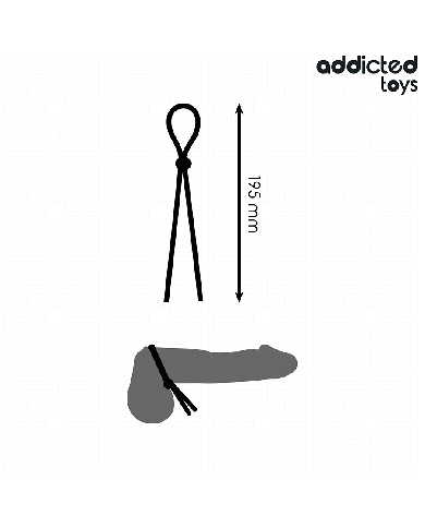 ADDICTED TOYS - CORDE EN SILICONE POUR LE PÉNIS À BOUCLE UNIQUE